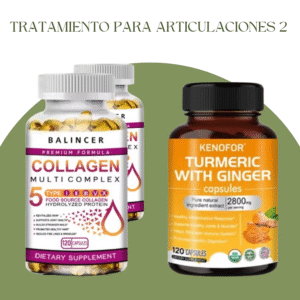 PAQUETE ARTICULACIONES 2 MESES (2 COLÁGENO HIDROLIZADO + 1 TURMERIC WITH GINGER)